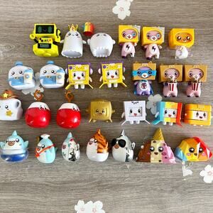 LankyBox Micro Mystery Figures Lot 14pc Boxy Signed Back Mixed Toy Bundle Set